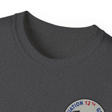 Load image into Gallery viewer, Unisex Ultra Cotton Tee - Vietnam Combat Aviation Vet w Air Crew Badges - 12th Aviation Group - Vietnam - SSI - Sgt Howard Meyers - 1968-1969 SVC X 300
