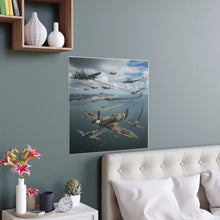 Load image into Gallery viewer, Indoor and Outdoor Silk Posters - British and German aircraft during the Battle of Britain