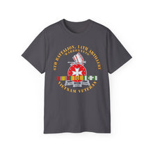 Load image into Gallery viewer, Unisex Ultra Cotton Tee - 6th Battalion, 14th Artillery Regiment - DUI - Warbonnets - VN SVC BAR - Top X 300