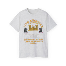 Load image into Gallery viewer, Unisex Ultra Cotton Tee - Classic - 11th Engineer Battalion - Camp Humphries 2nd Infantry Division - Korea