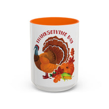 Load image into Gallery viewer, Accent Coffee Mug - Thanksgiving - Happy Turkey Day