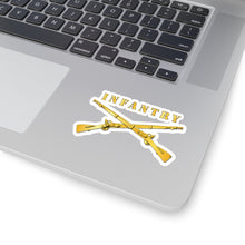 Load image into Gallery viewer, Kiss-Cut Stickers - Army - Infantry Br - Crossed Rifles w Gradient Outline