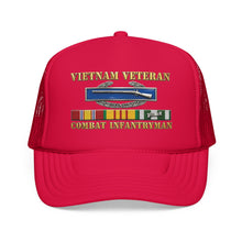Load image into Gallery viewer, Foam Trucker Hat - Army - Vietnam Veteran - Cbt Infantryman w CIB VN SVC - 3D X 300