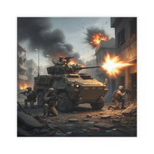 Load image into Gallery viewer, Indoor and Outdoor Silk Posters - Marine LAV in support of the 2nd Battle of Fallujah