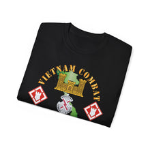 Load image into Gallery viewer, Unisex Ultra Cotton Tee - Vietnam Combat Veteran w 20th Engineer Brigade SSI - Dong Tam X 300