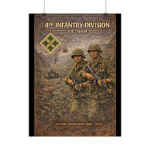 Load image into Gallery viewer, Rolled Posters - 4th Infantry Division in Vietnam 1966-1970