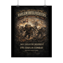 Load image into Gallery viewer, Rolled Posters - 369th Infantry Regiment - Harlem Hellfighters charging through chaos - Max DPI - Shirt - Front
