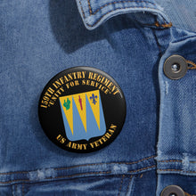 Load image into Gallery viewer, 159th Infantry Regiment DUI Army Pin Button — Custom US Army Military Button