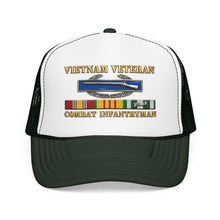 Load image into Gallery viewer, Foam Trucker Hat - Army - Vietnam Veteran - Cbt Infantryman w CIB VN SVC - 3D X 300