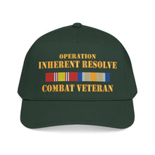 Load image into Gallery viewer, Mid Profile Baseball Cap - Opn Inherent Resolve (OIR) SVC Bar - Combat Veteran - DTF
