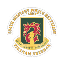 Load image into Gallery viewer, Kiss-Cut Stickers - DUI - 504th Military Police Battalion wo SVC Ribbon X 300