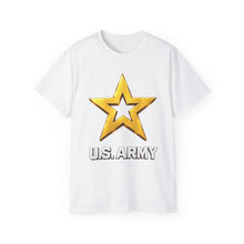 Load image into Gallery viewer, Unisex Ultra Cotton Tee - Army Star W Us Army w White Star - 3D - Enhanced