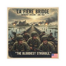 Load image into Gallery viewer, Indoor and Outdoor Silk Posters - 82nd Airborne at the La Fière Bridge
