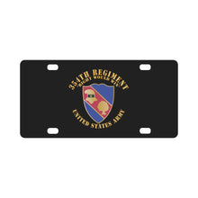Load image into Gallery viewer, Army - DUI - 354th Regiment - Right Would Win X 300 Classic License Plate