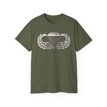 Load image into Gallery viewer, Unisex Ultra Cotton Tee - Army - Basic Airborne Badge - No Txt - 3D X 300