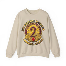 Load image into Gallery viewer, Crewneck Sweatshirt - Army - 2nd General Hospital - Landstuhl Germany - 3D - Enhanced