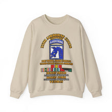 Load image into Gallery viewer, Crewneck Sweatshirt - XVIII Airborne Corps Desert Storm Ribbons - 3D - Transparent