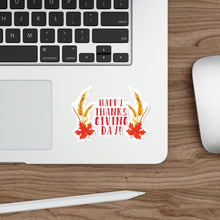 Load image into Gallery viewer, Die-Cut Stickers - Happy Thanksgiving Day