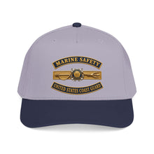 Load image into Gallery viewer, Mid Profile Baseball Cap - USCG - Marine Safety - Auxiliary w txt - 3D - Enhanced