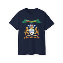 Load image into Gallery viewer, Unisex Ultra Cotton Tee - COA - Coat of Arms of Guyana - Coat of Arms X 300
