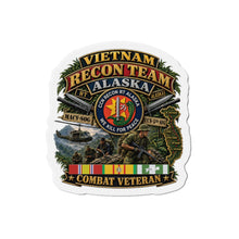 Load image into Gallery viewer, Die-Cut Magnet - RECON TEAM - Recon Team Alaska - CCN - Vietnam - Combat Vet - 3D - Enhanced