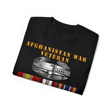 Load image into Gallery viewer, Unisex Ultra Cotton Tee - Army - Afghanistan War Veteran - Combat Action Badge w CAB AFGHAN SVC