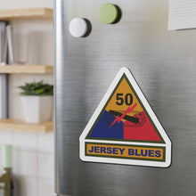 Load image into Gallery viewer, Die-Cut Magnet - SSI - 50th Armored Division w Name Tape X 300