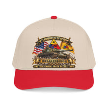 Load image into Gallery viewer, Mid Profile Baseball Cap - 4th Armored Division - PATTON'S M60A1 Main Battle Tank - Breakthrough Division