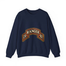 Load image into Gallery viewer, Crewneck Sweatshirt - Army - 75th Ranger Regiment - Ranger Scroll - 3D - Enhanced