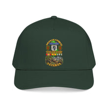 Load image into Gallery viewer, Mid Profile Baseball Cap - Vietnam Veteran Combat - 2nd Bn, 28th Infantry - 1st ID - with VN SVC - with Combat Scene - 3D - Transparent
