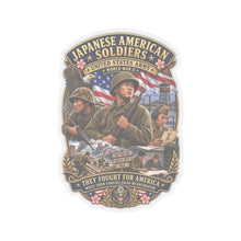 Load image into Gallery viewer, Kiss-Cut Stickers - Japanese American WWII Soldiers - 3D - Enhanced