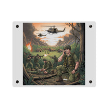 Load image into Gallery viewer, Acrylic Wall Art Panel - Vietnam Patrol Fire Fight Requesting Medevac