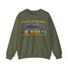 Load image into Gallery viewer, Crewneck Sweatshirt - Army - Vietnam Veteran - Cbt Infantryman w CIB VN SVC - 3D X 300
