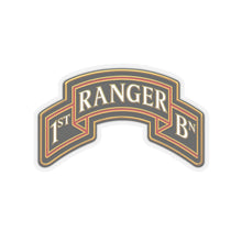 Load image into Gallery viewer, Kiss-Cut Stickers - Army - 1st Ranger Battalion - Ranger Scroll - 3D - Enhanced