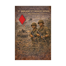 Load image into Gallery viewer, Matte Poster - 5th Infantry Division - Vietnam War 1st Brigade in Quang Tri