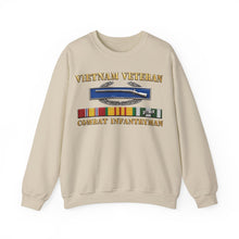 Load image into Gallery viewer, Crewneck Sweatshirt - Army - Vietnam Veteran - Cbt Infantryman w CIB VN SVC - 3D X 300
