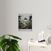 Load image into Gallery viewer, Acrylic Wall Art Panel - Vietnam Village Helicopter Assault