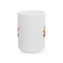 Load image into Gallery viewer, White Ceramic Mug - 11oz & 15oz - Holiday Dinner