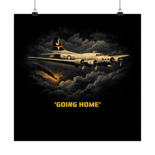 Load image into Gallery viewer, 775th Bomb Squadron Matte Poster — 'Going Home' Vintage WWII Aviation Print