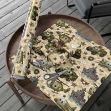 Load image into Gallery viewer, Gift Wrap Paper — Kawaii Military Vehicles Camouflage