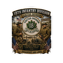 Load image into Gallery viewer, 18th Infantry Division Division Collage 3D Kiss-Cut Sticker