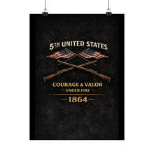 Load image into Gallery viewer, Matte Poster - Honoring the 5th USCT, 1864 - Left