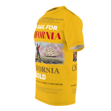 Load image into Gallery viewer, AOP - Gold Shirt - Set Sail for CALIFORNIA - California Gold
