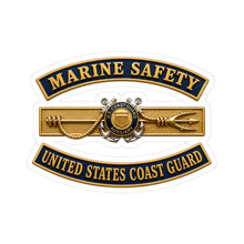 Load image into Gallery viewer, Kiss-Cut Stickers - USCG - Marine Safety - Auxiliary w txt - 3D - Enhanced