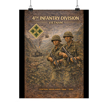 Load image into Gallery viewer, Matte Poster - 4th Infantry Division in Vietnam 1966-1970