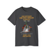 Load image into Gallery viewer, Unisex Ultra Cotton Tee - Field Artillery - 6th Bn, 33rd Field Artillery, Ft Sill, OK LANCE Firing - 1975-1981 X 300