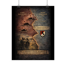 Load image into Gallery viewer, Rolled Posters - 11th ACR Germany Map w Soviet and US Forces