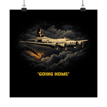 Load image into Gallery viewer, 775th Bomb Squadron Matte Poster — 'Going Home' Vintage WWII Aviation Print