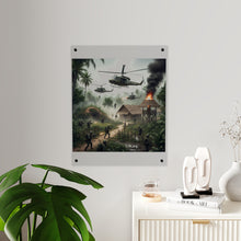 Load image into Gallery viewer, Acrylic Wall Art Panel - Vietnam Village Helicopter Assault