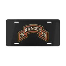 Load image into Gallery viewer, License Plate - Army - 75th Ranger Regiment - STB - Ranger Scroll - 3D - Enhanced